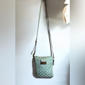 Coach Kristin Op Art Signature Swingpack crossbody bag